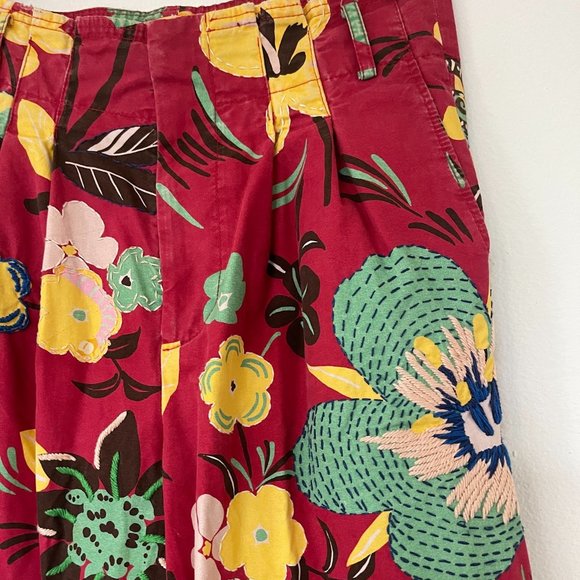 HILFIGER COLLECTION Carribean Pleated Pants with Hand Embroidery - RARE - Picture 3 of 16